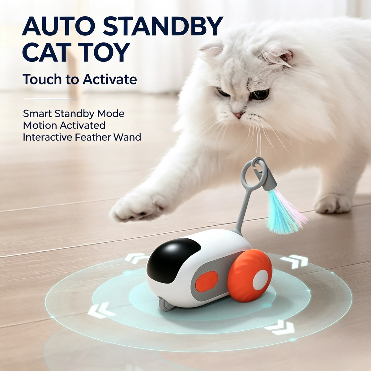 Smart Remote Control Interactive Cat Toy Car