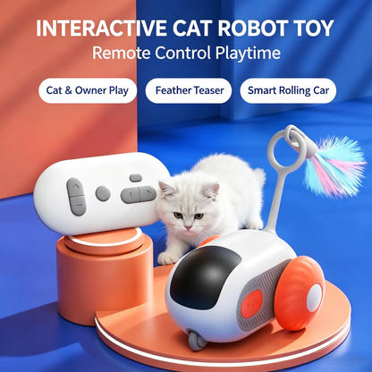 Smart Remote Control Interactive Cat Toy Car