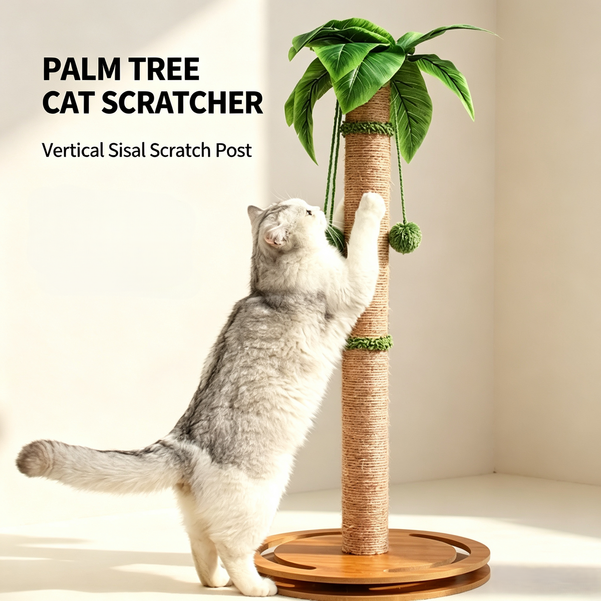 Palm Tree Tall Sisal Cat Scratching Post
