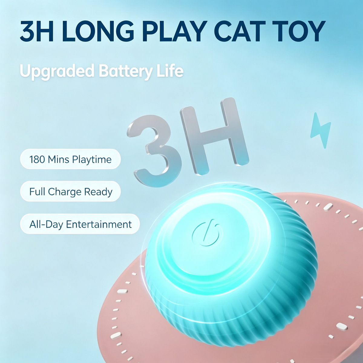 Smart Interactive Rolling Cat Toy Ball
