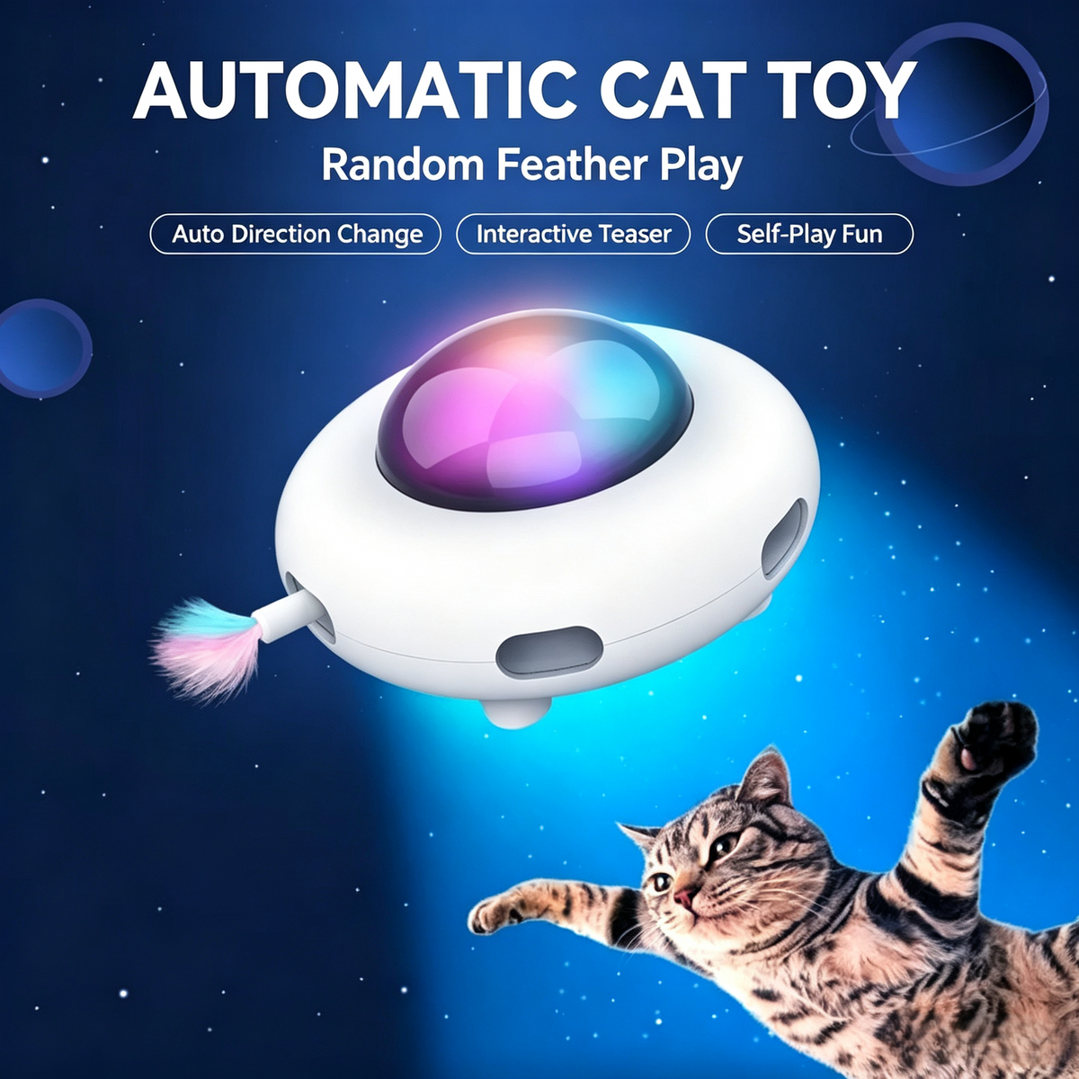UFO Smart Automatic Interactive Cat Toy