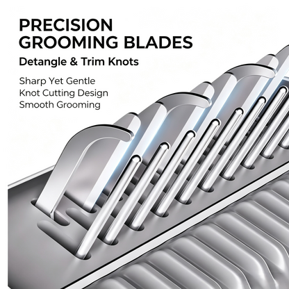 2‑in‑1 Pet Dematting &amp; Deshedding Grooming Comb
