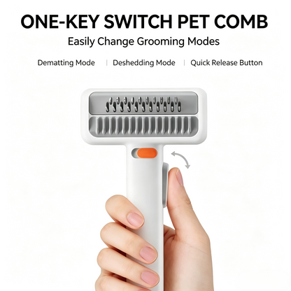 2‑in‑1 Pet Dematting &amp; Deshedding Grooming Comb