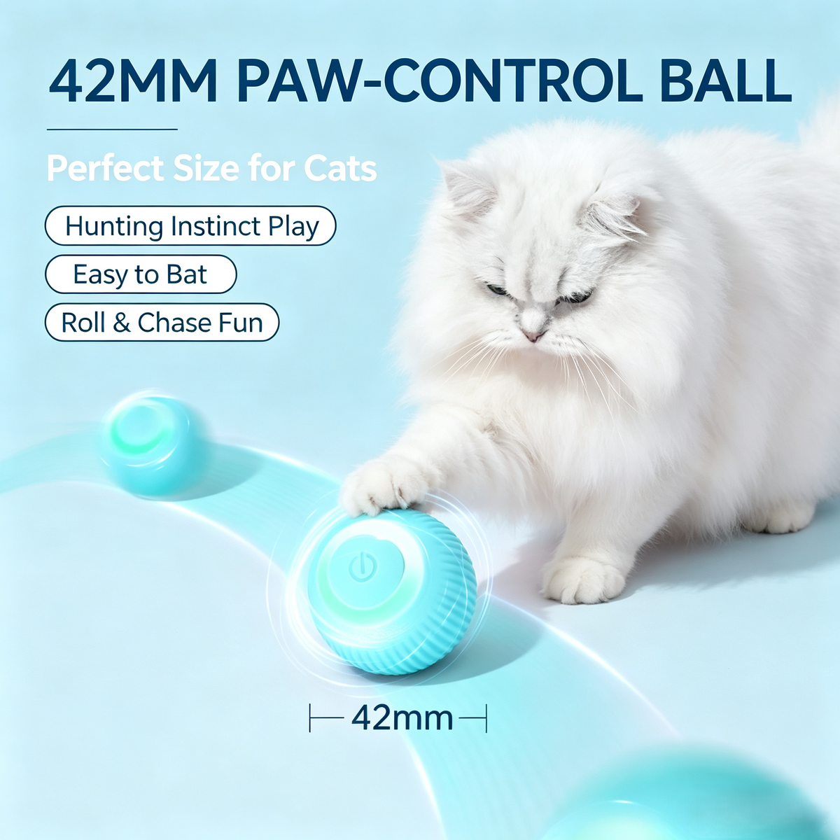 Smart Interactive Rolling Cat Toy Ball