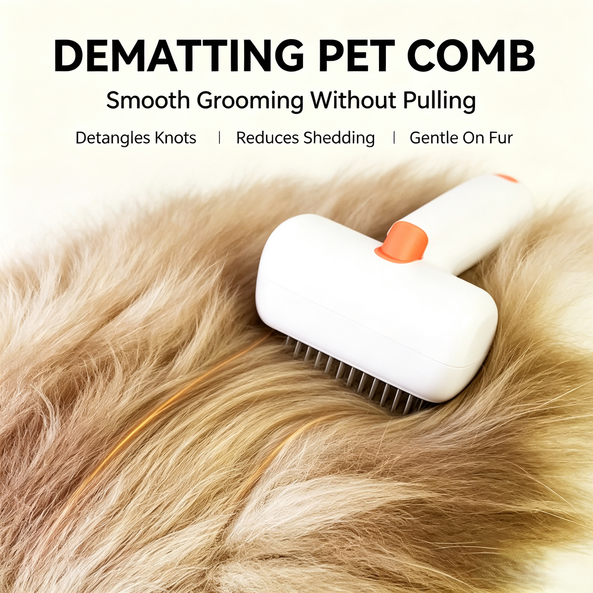 2‑in‑1 Pet Dematting &amp; Deshedding Grooming Comb