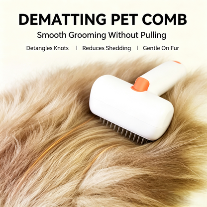 2‑in‑1 Pet Dematting &amp; Deshedding Grooming Comb